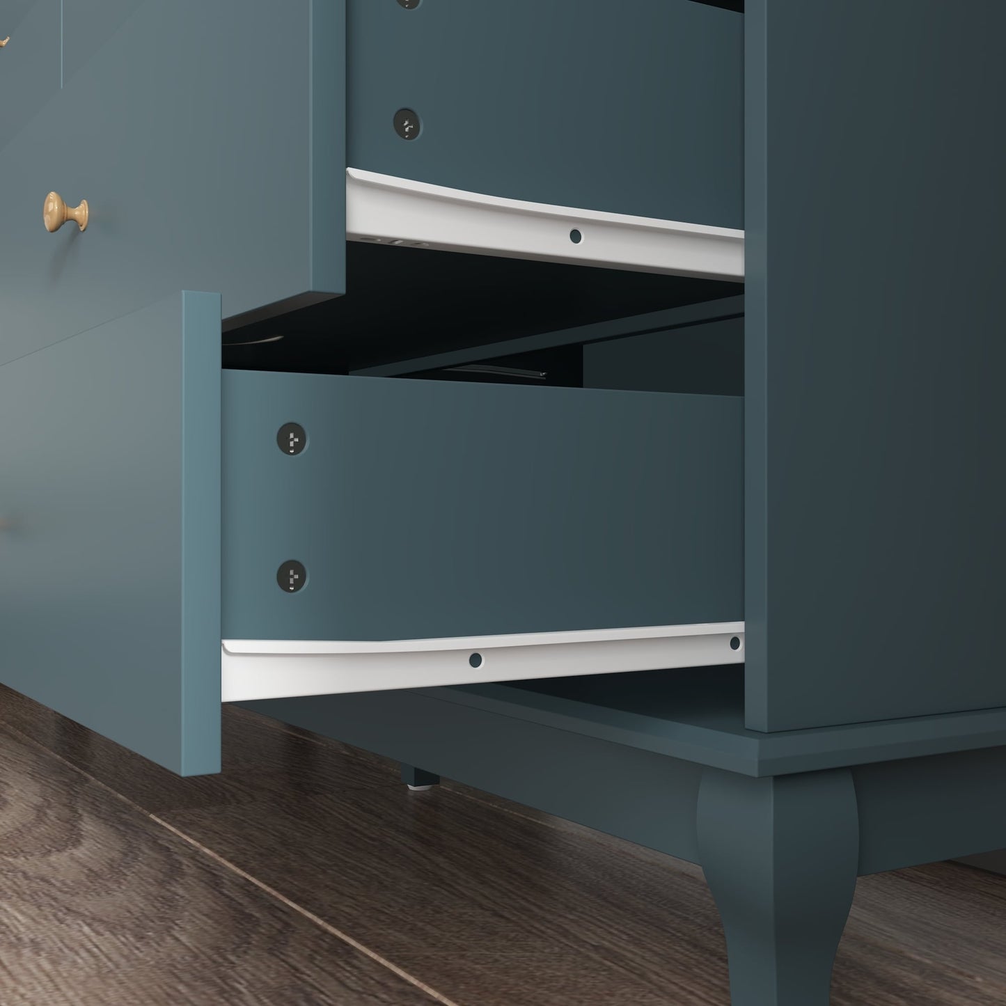 55.1 Wide Double Bedroom Dresser with Storage Drawers