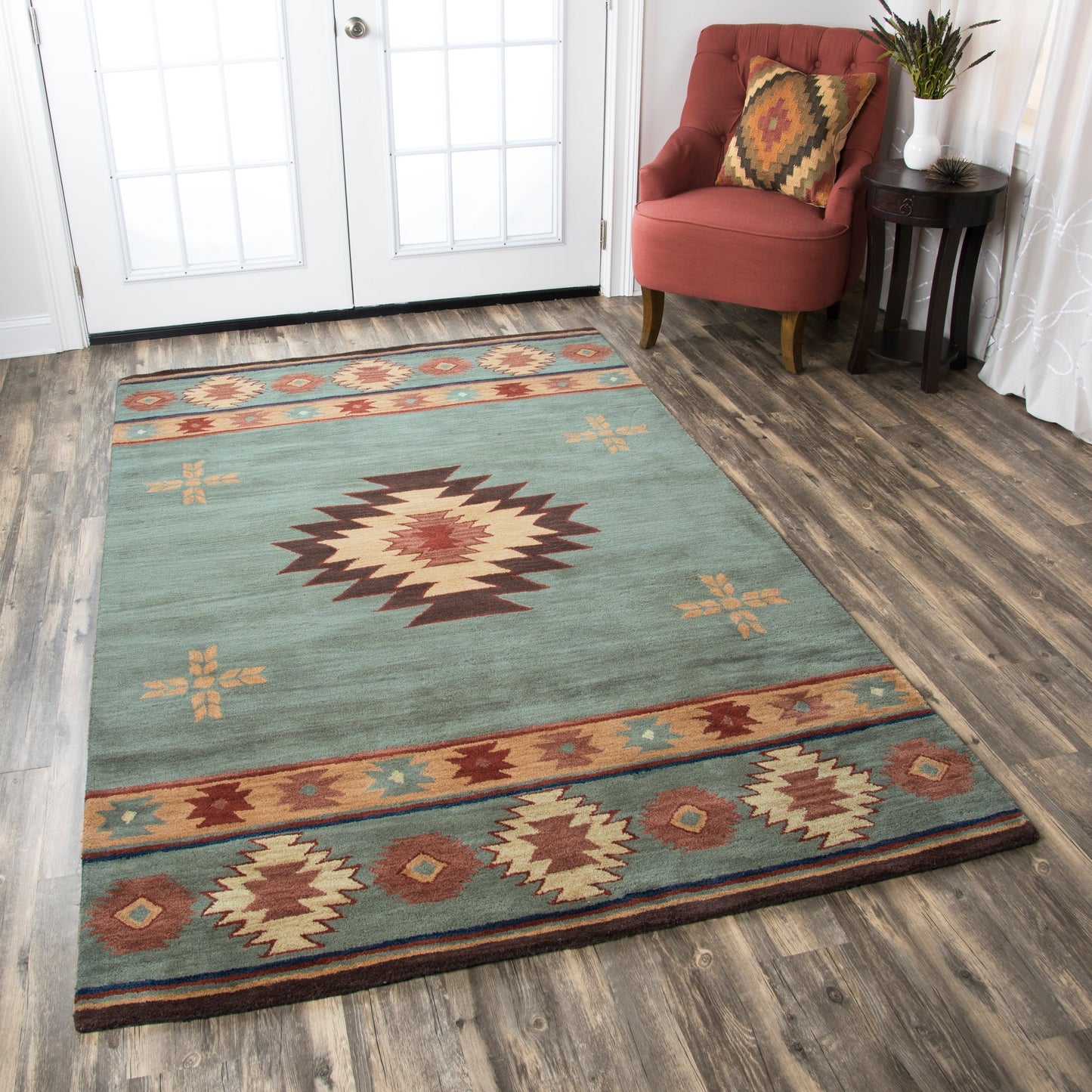 Alora Decor Ryder Southwestern Hand-tufted Wool Rug