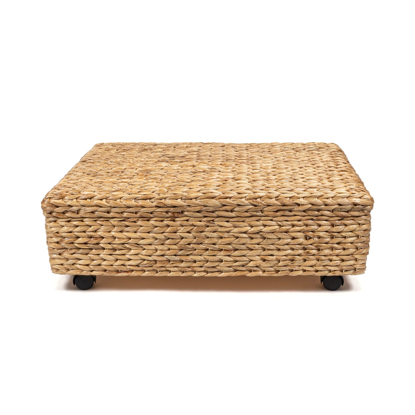 happimess Hyacinth/Wood Underbed Storage Bin with Wheels & Handles