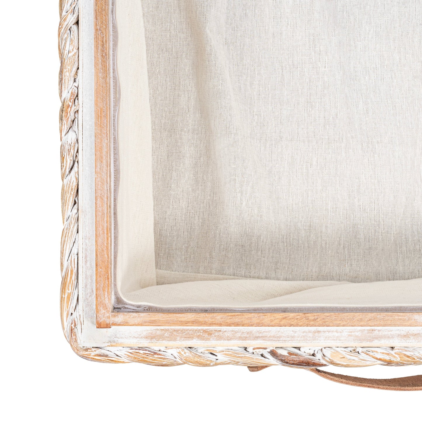 happimess Hyacinth/Wood Underbed Storage Bin with Wheels & Handles