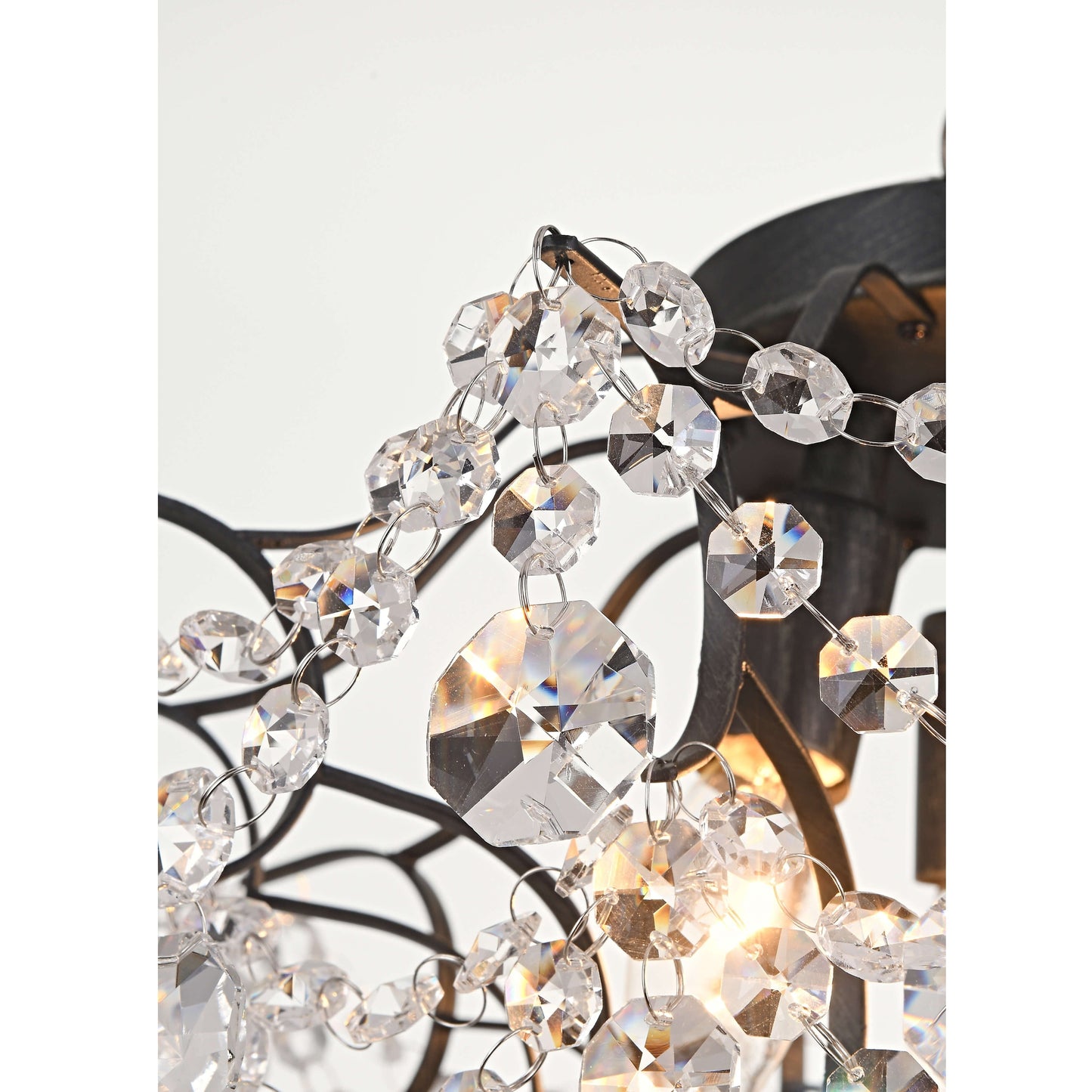 Dalia Elegant Indoor 3-light Crystal Flush Mount
