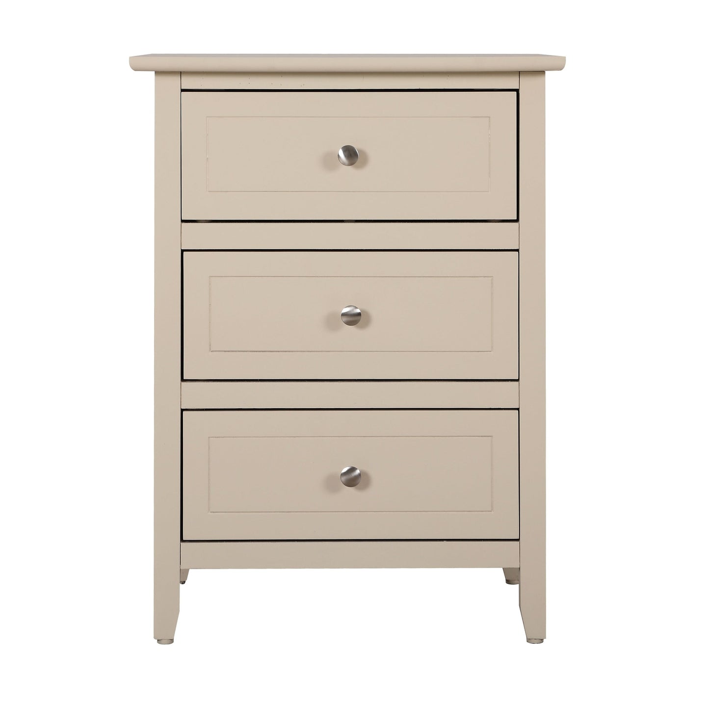 Daniel 3-drawer Transitional Wooden Nightstand