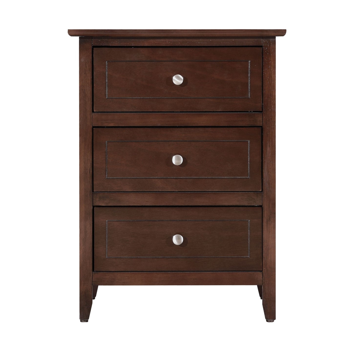 Daniel 3-drawer Transitional Wooden Nightstand