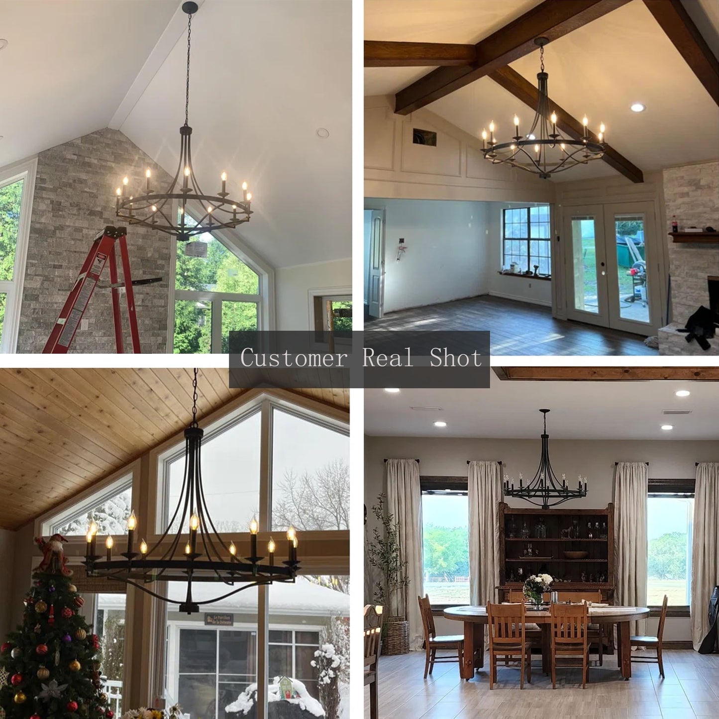 Fidenza 12-light Modern Farmhouse Empire Wagon Wheel Chandelier with UL - D40'' * H135''