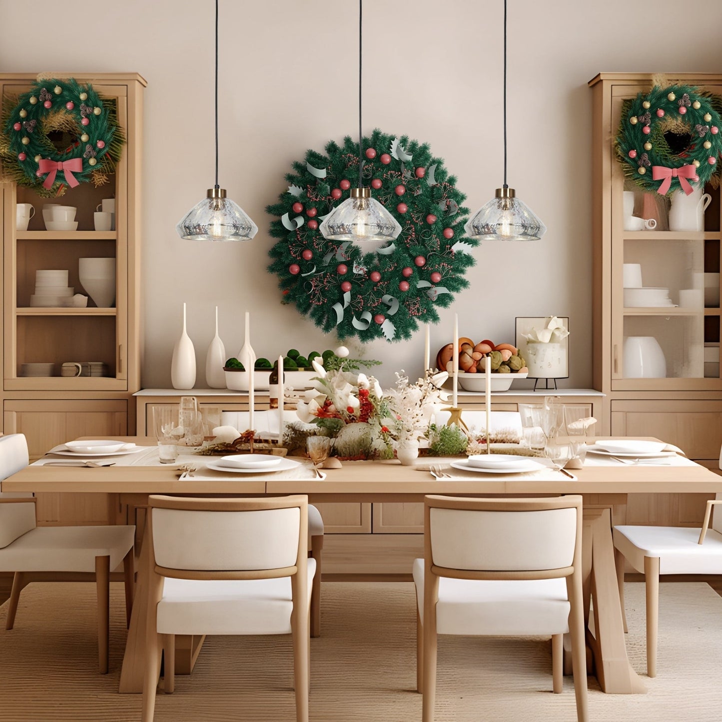 Flyn Modern 1-Light Mercury Glass Kitchen Island Pendant Lights