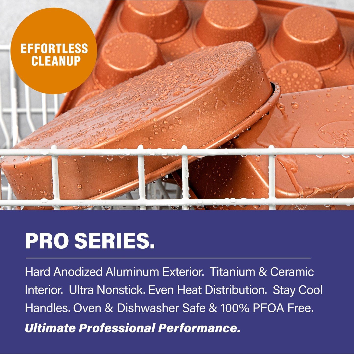 Gotham Steel Pro Hard Anodized 20 Piece Cookware and Bakeware Set