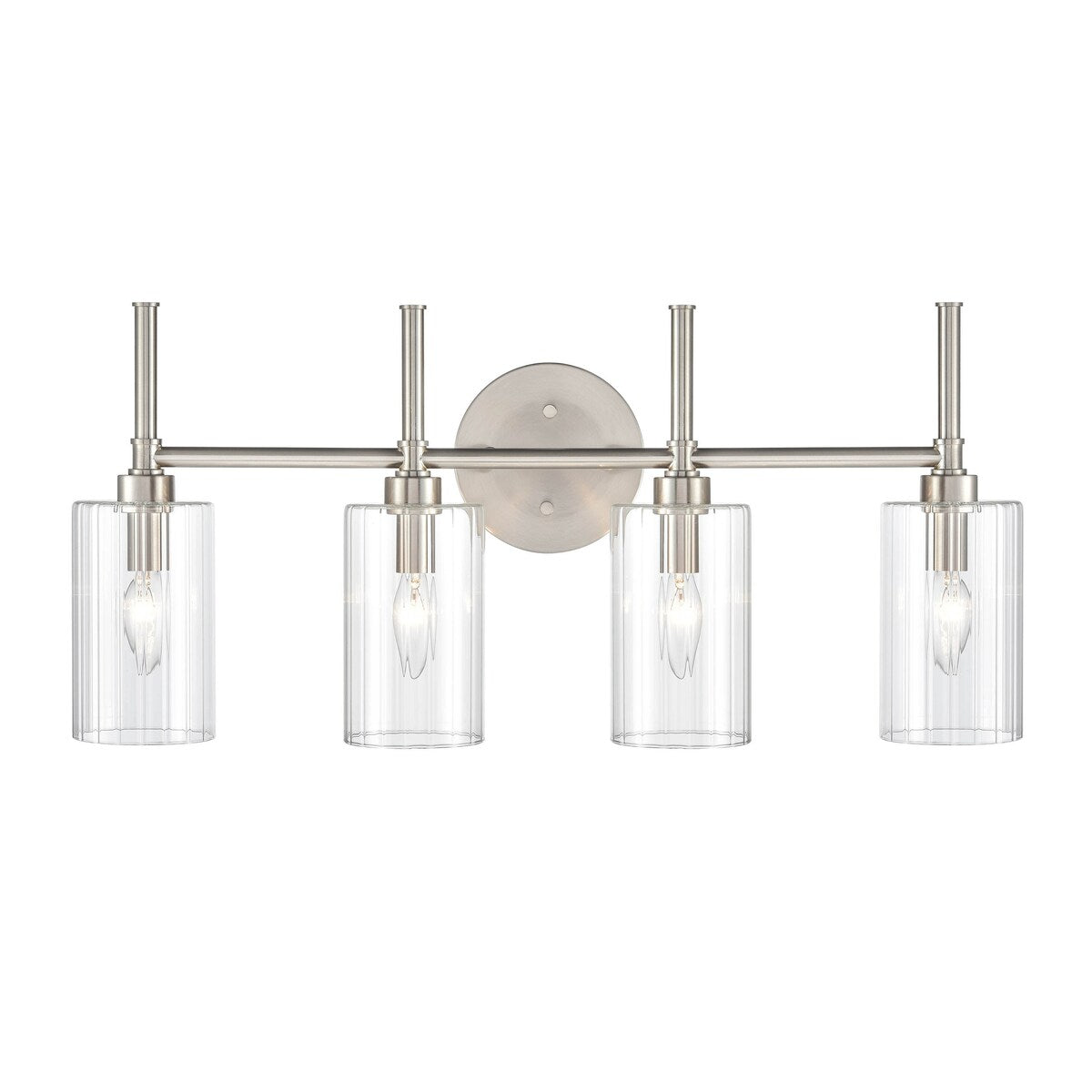 Millennium Lighting Chastine Bathroom Vanity Light Fixture with Clear Beveled Glass Shades