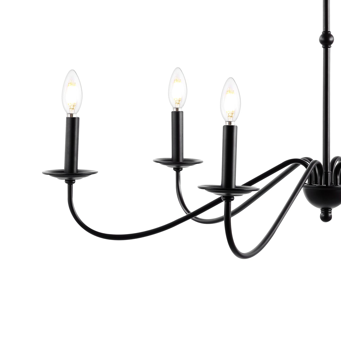 34.75 6-Light Iron LED Chandelier, by JONATHAN Y