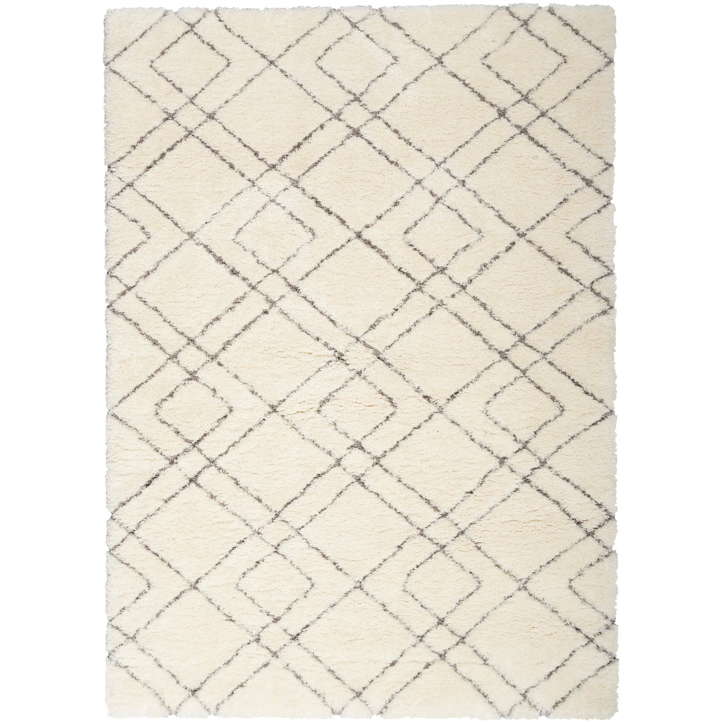 Nourison Luxurious Shag Ultra Plush Pile Abstract Geometric Area Rug
