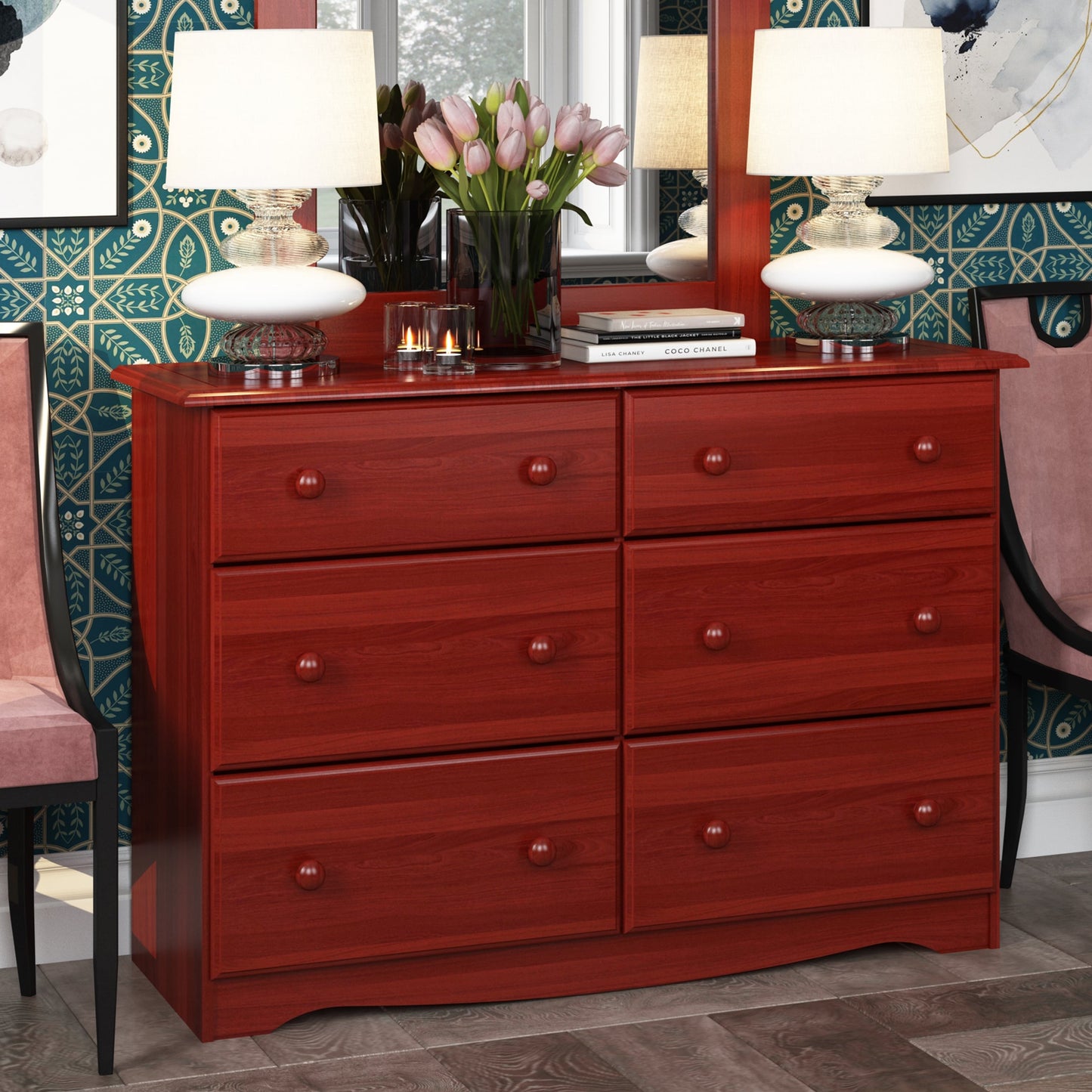 Palace Imports 100% Solid Wood 6-Drawer Dresser