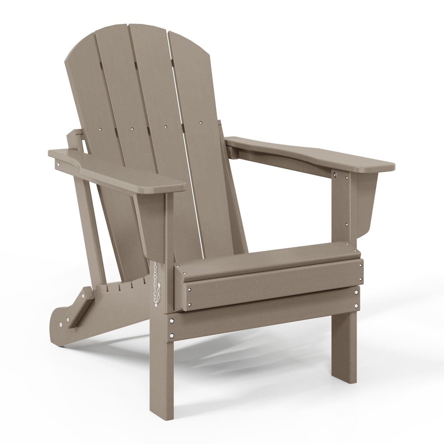 Polytrends Laguna Fade Resistant All Weather Outdoor Patio Folding Adirondack Chair