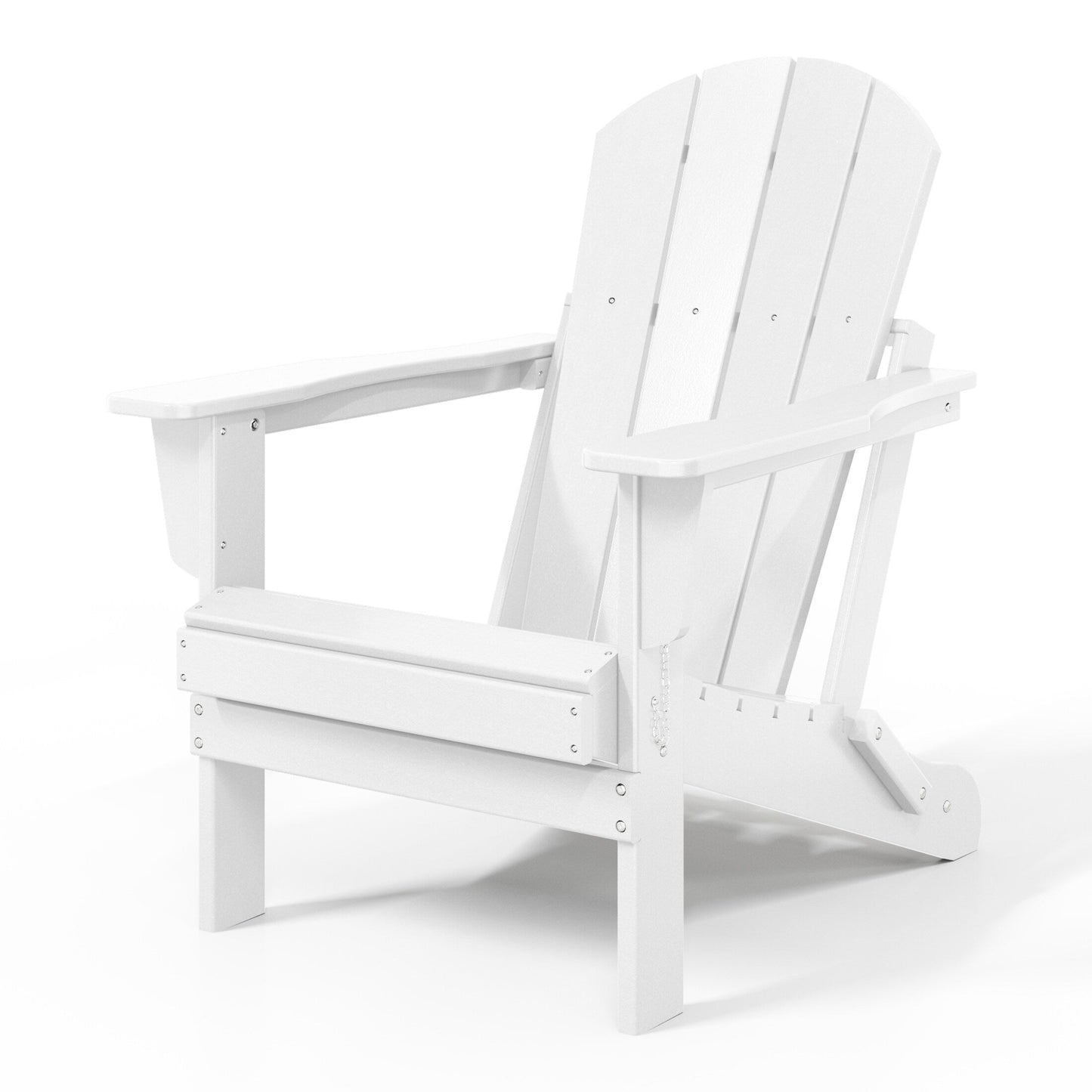 Polytrends Laguna Weather Resistant Outdoor Patio Folding Adirondack Chairs (Set of 2)