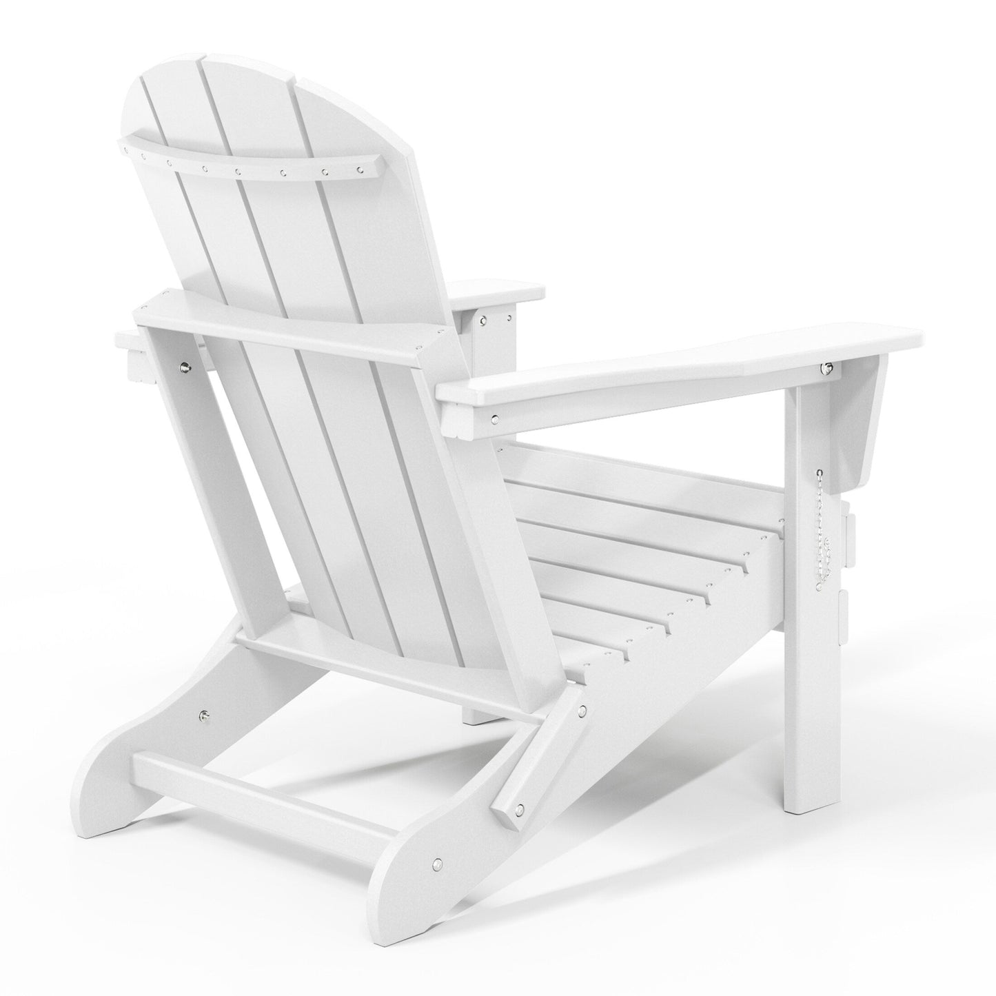 Polytrends Laguna Weather Resistant Outdoor Patio Folding Adirondack Chairs (Set of 2)