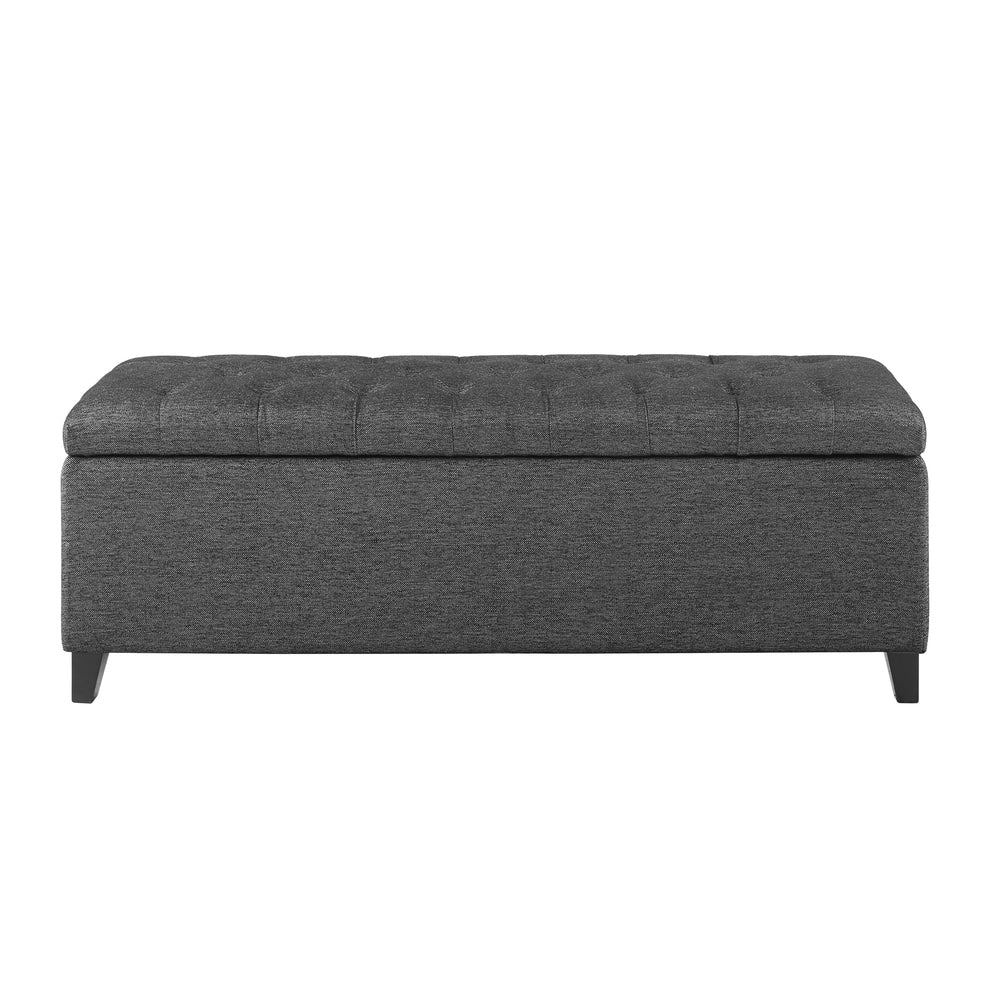 Madison Park Sasha Tufted Top Upholstered Storage Bench