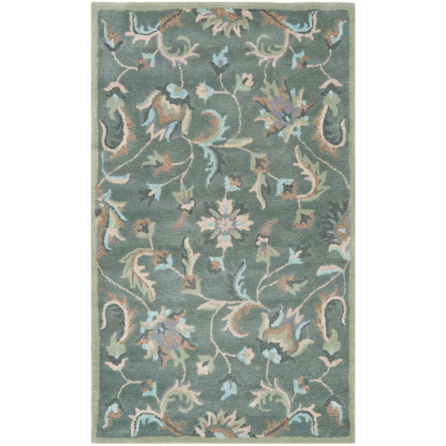 SAFAVIEH Handmade Jardin Aase Country Floral Wool Rug