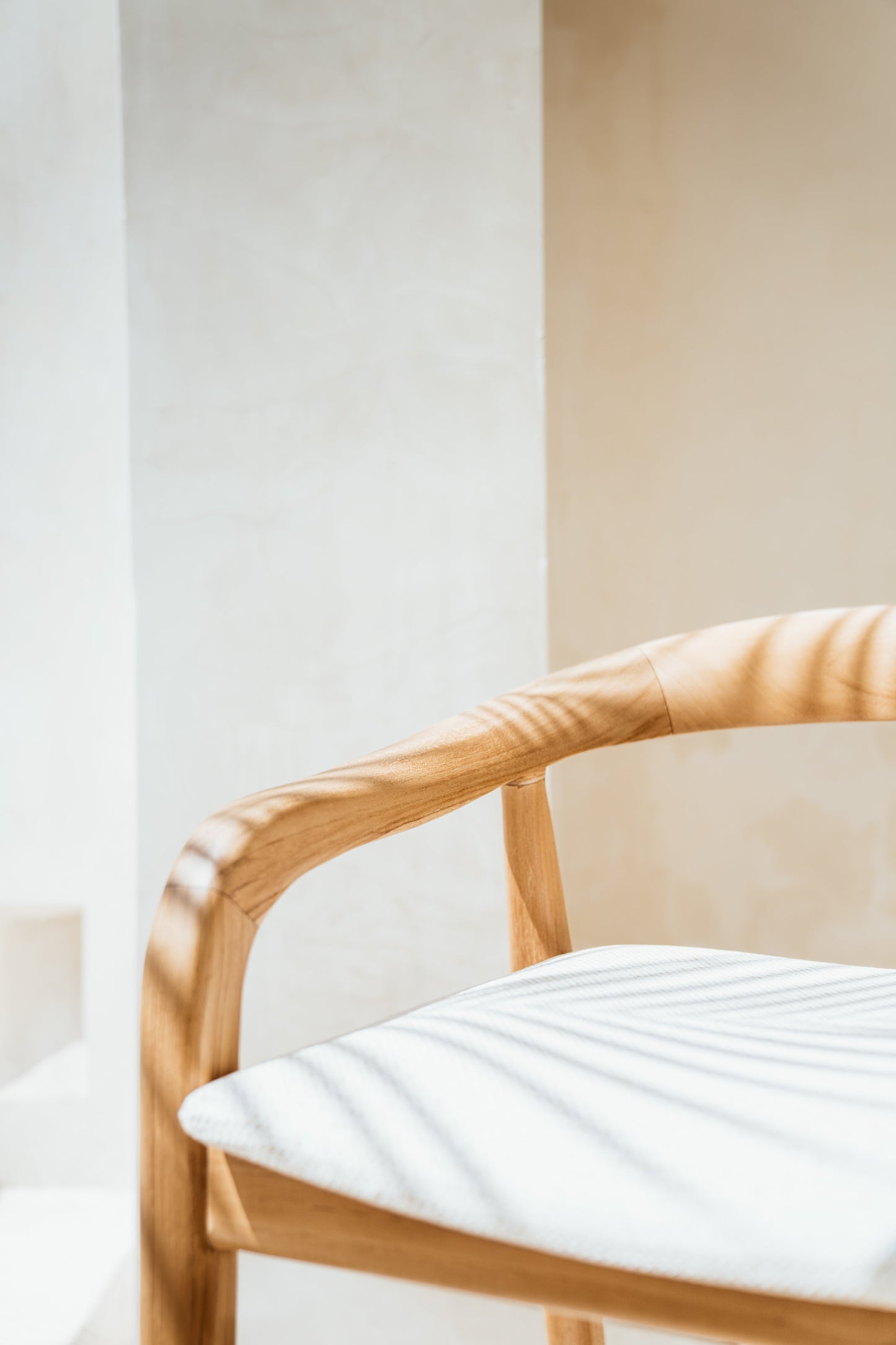 Emma Tight Woven Rattan Teak Counter Stool