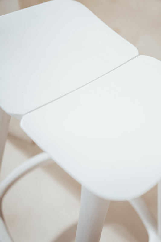 Bella Backless Teak Counter Stool