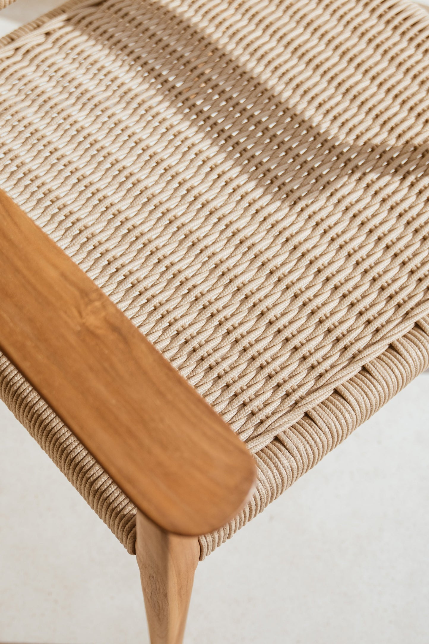 Talia Teak and Rope Lounge Chair