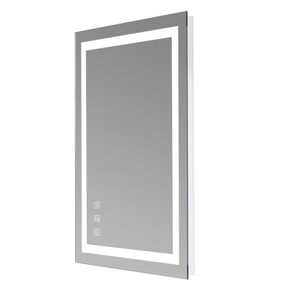 Touch LED Bathroom Mirror Tricolor Dimming Lights