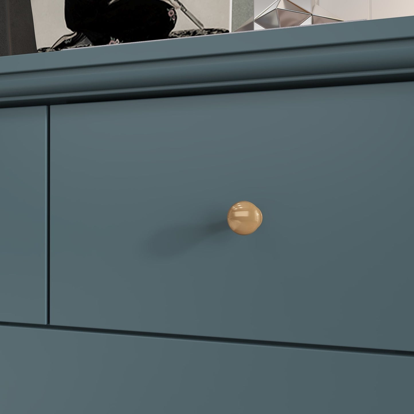 55.1 Wide Double Bedroom Dresser with Storage Drawers