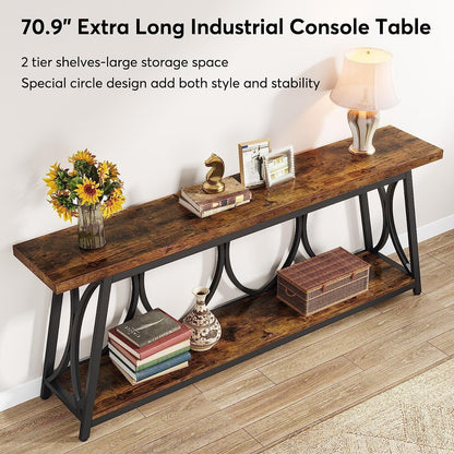 70.9 inch Extra Long Console Table Sofa Accent Table for Living Room