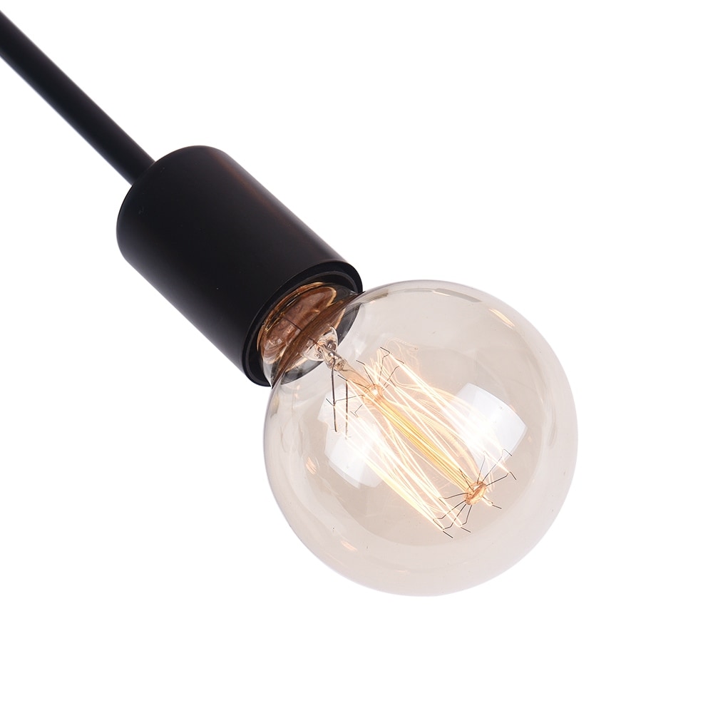 Black/ Gold Sputnik Semi Flush Mount Lamp Close to Ceiling Light Fixture for Living Room/ Kitchen/ Office/ Bedroom/ Foyer