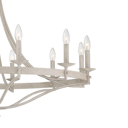 Fidenza 12-light Modern Farmhouse Empire Wagon Wheel Chandelier with UL - D40'' * H135''