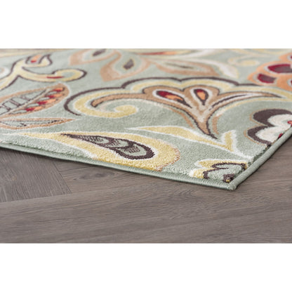 Decora Farmhouse Floral Indoor Area Rug