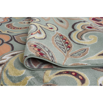 Decora Farmhouse Floral Indoor Area Rug