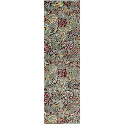 Decora Farmhouse Floral Indoor Area Rug