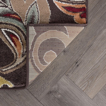 Decora Farmhouse Floral Indoor Area Rug