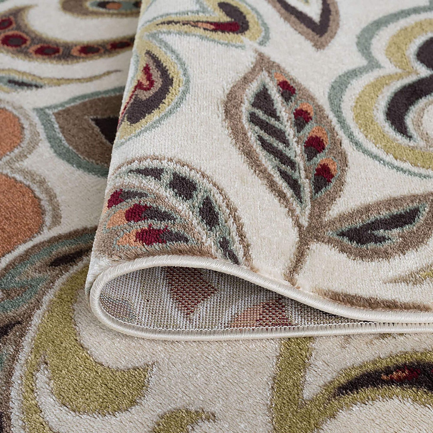 Decora Farmhouse Floral Indoor Area Rug