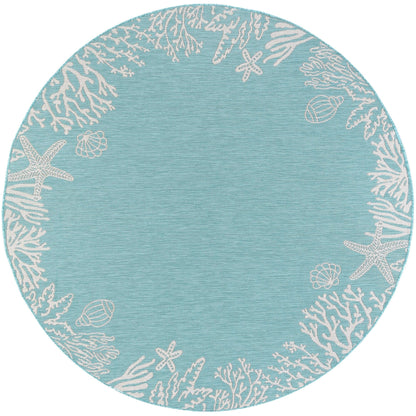 Exo Coastal Graphic Print Indoor/Outdoor Area Rug