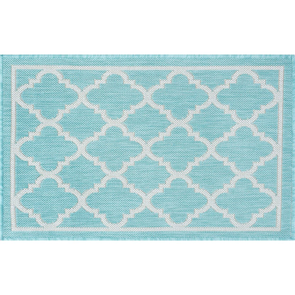 Exo Coastal Geometric Indoor/Outdoor Area Rug
