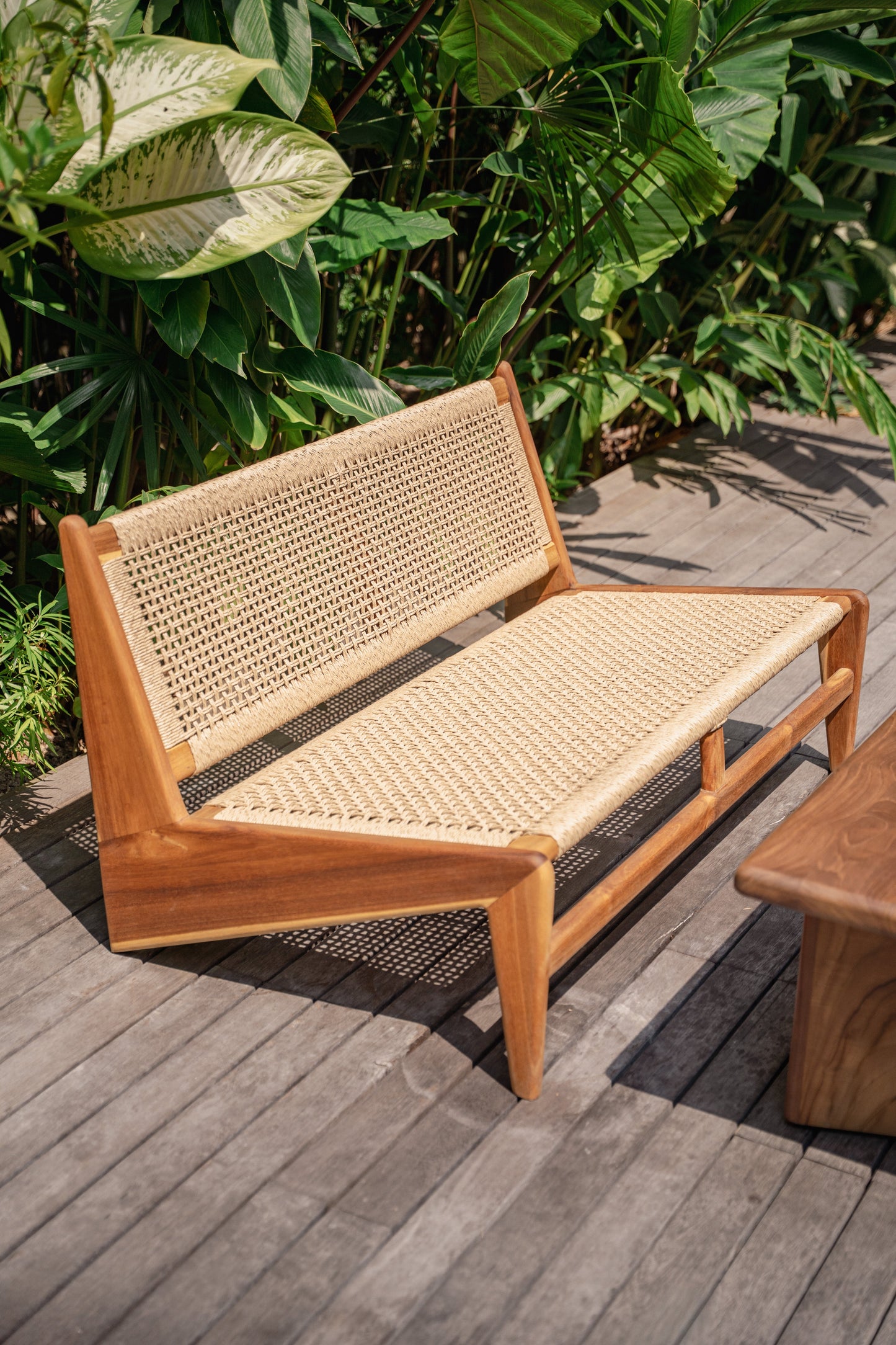 Sore Indoor Outdoor Teak Loveseat