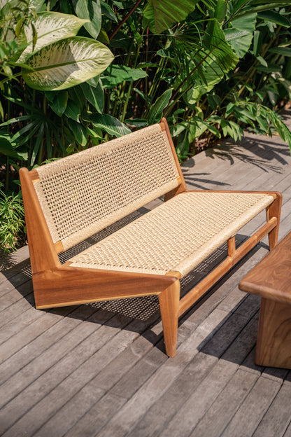 Sore Indoor Outdoor Teak Loveseat