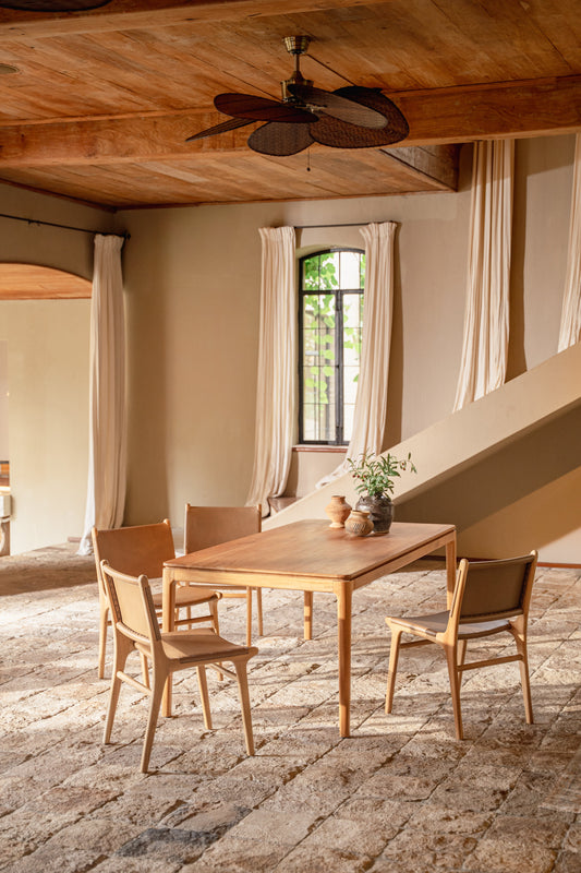 Kamal Rectangle Teak Dining Table