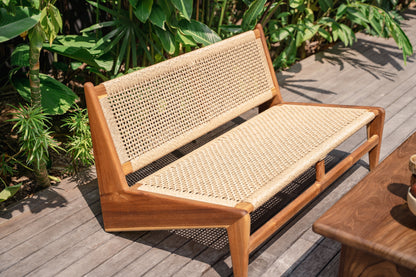 Sore Indoor Outdoor Teak Loveseat