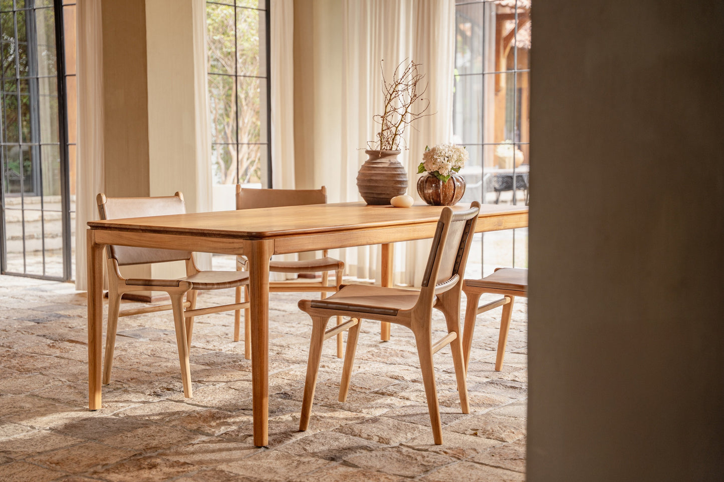 Kamal Rectangle Teak Dining Table