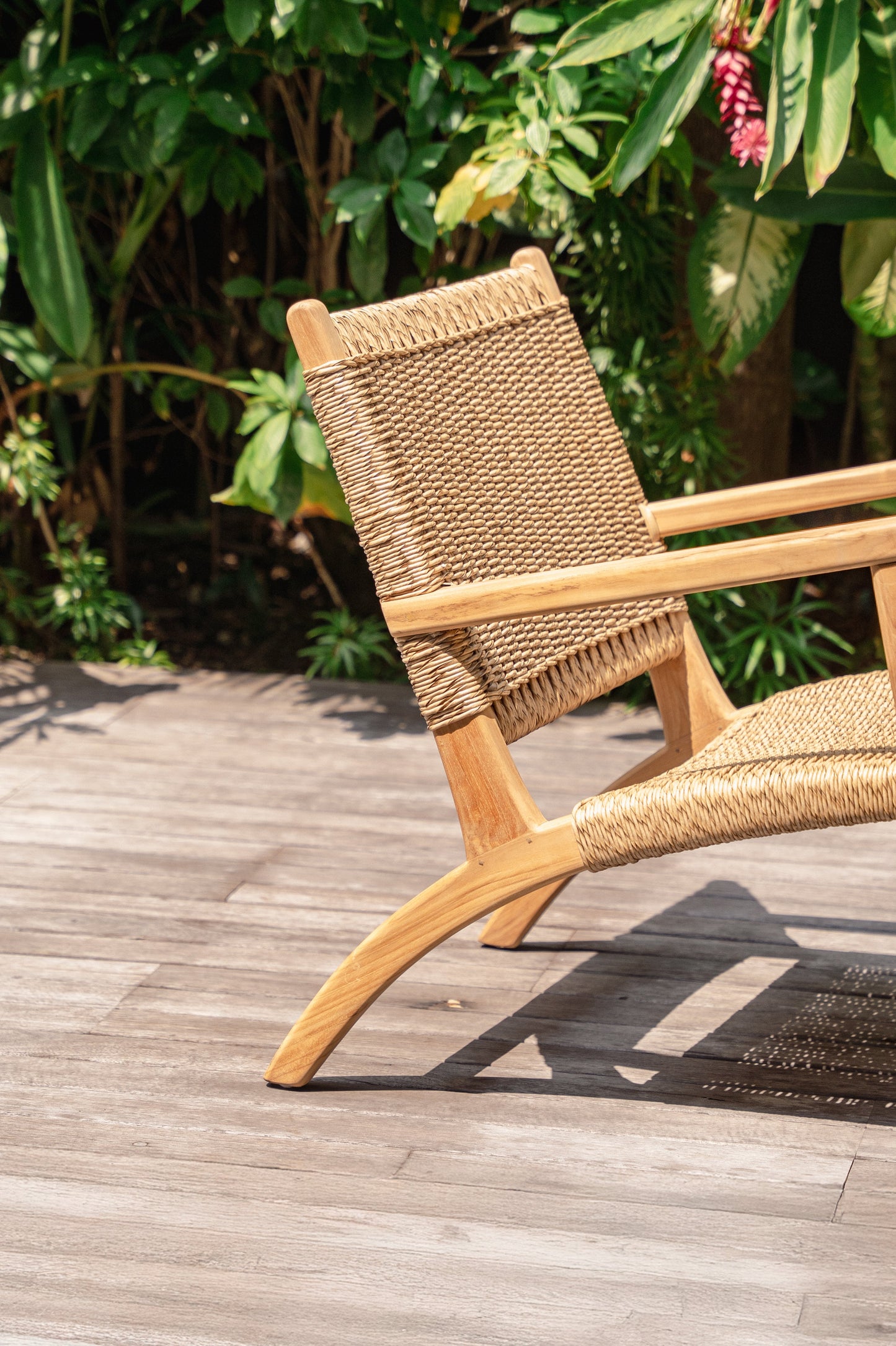 Sasha Indoor Outdoor Teak Lounge Chair
