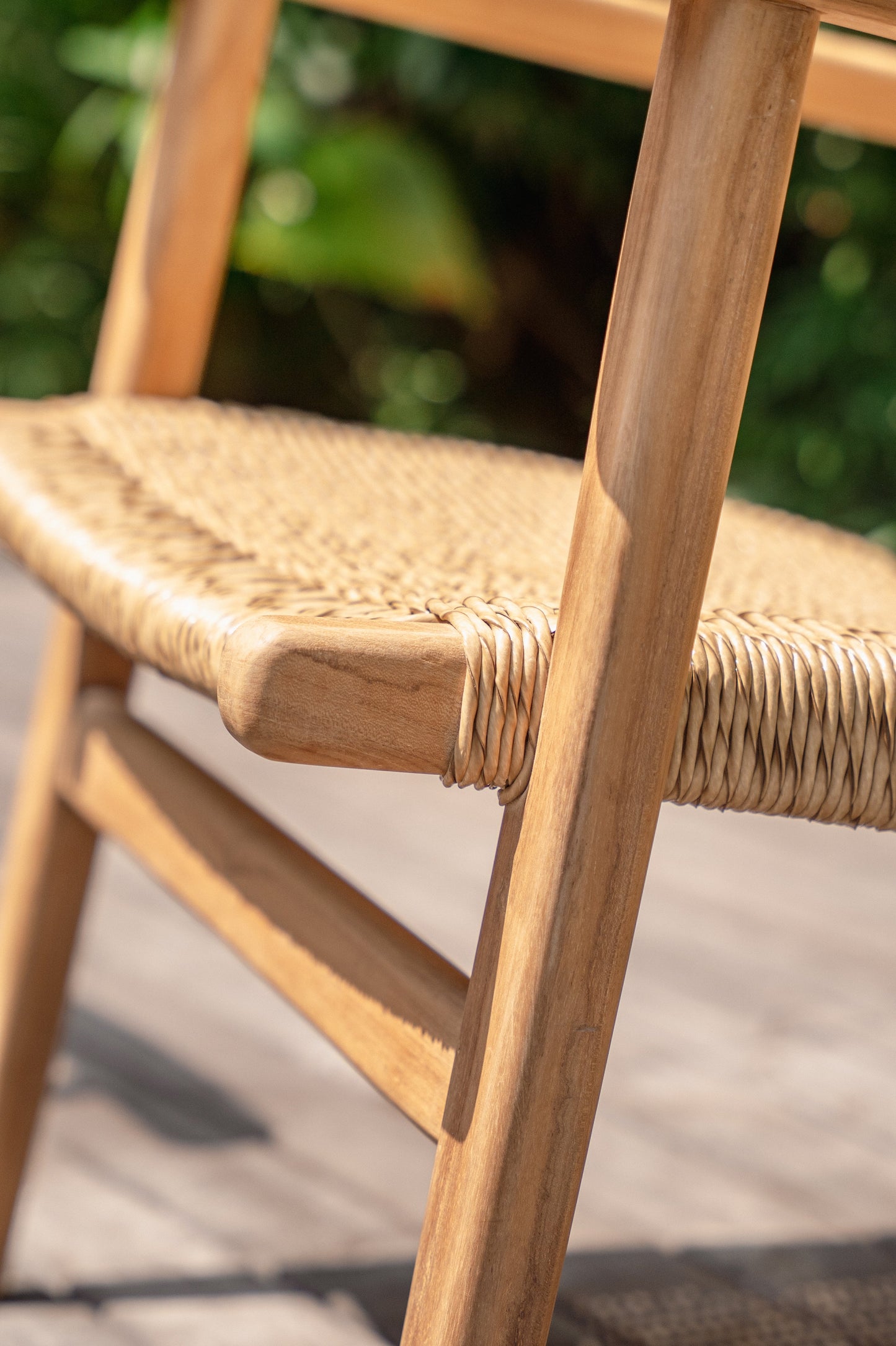 Sasha Indoor Outdoor Teak Lounge Chair