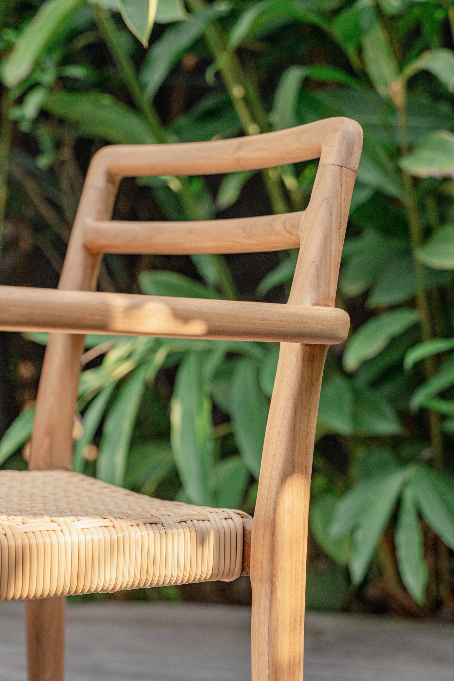 Taman Indoor Outdoor Stackable Teak Dining Chair