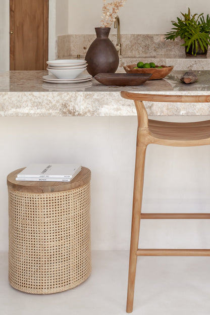 Uma Rattan Side Table