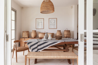 Melati Teak and Rattan Bench