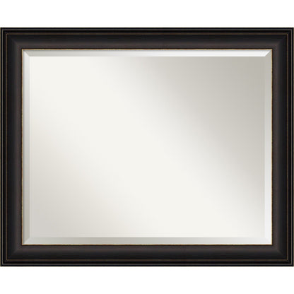 Beveled Bathroom Wall Mirror - Trio Oil Rubbed Bronze Frame - Trio Oil Rubbed Bronze