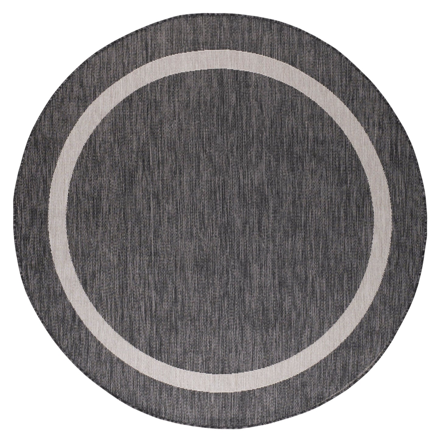 Beverly Rug Modern Bordered Indoor Outdoor Rug, Outside Carpet for Patio, Deck, Porch