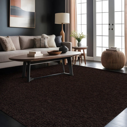 Beverly Rug Solid Color Non-Slip Rubber Back Washable Indoor Area Rug