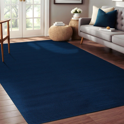 Beverly Rug Solid Color Non-Slip Rubber Back Washable Indoor Area Rug