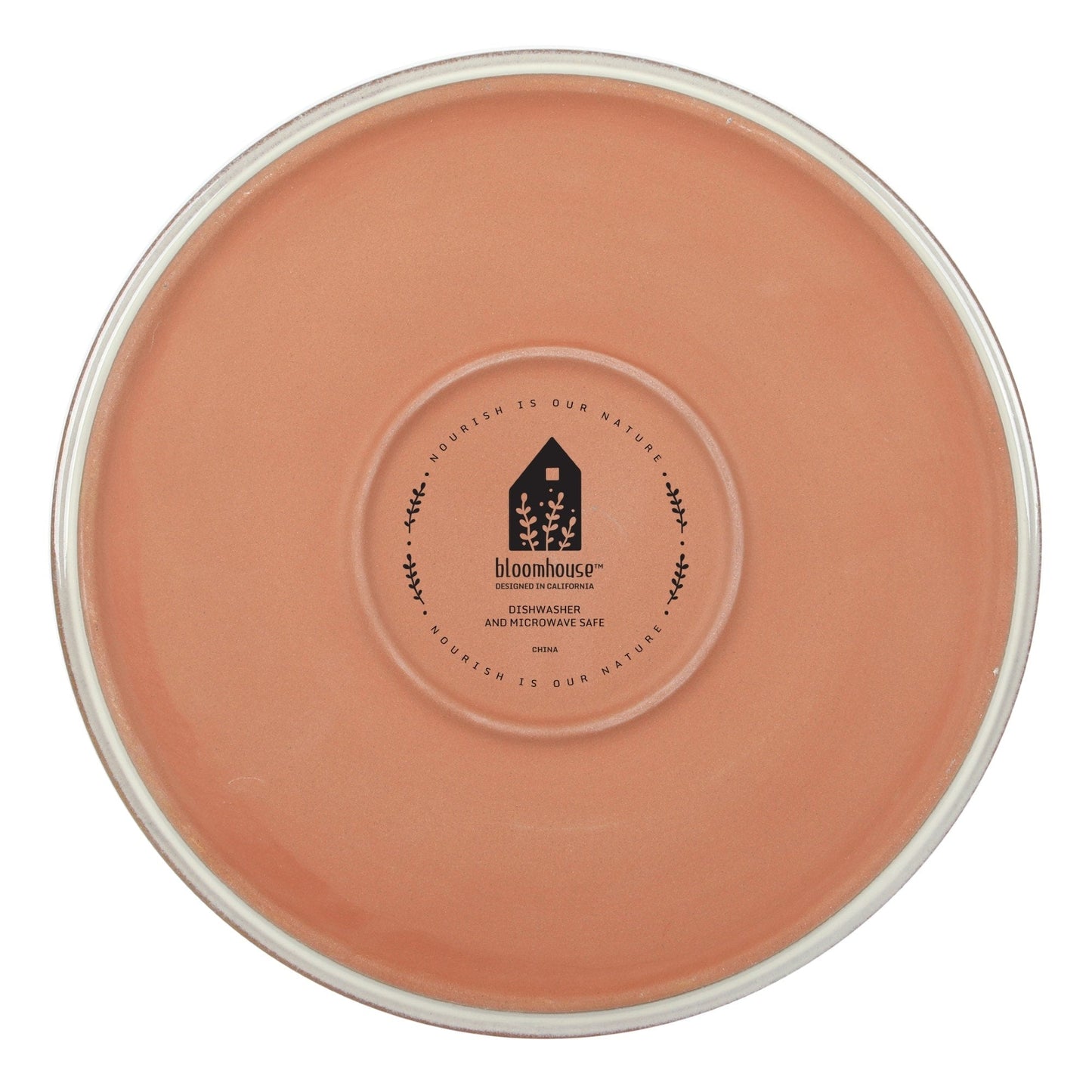 Bloomhouse Santorini Mist 16 Piece Double Bowl Terracotta Reactive Glaze Plates and Bowls Dinnerware Set