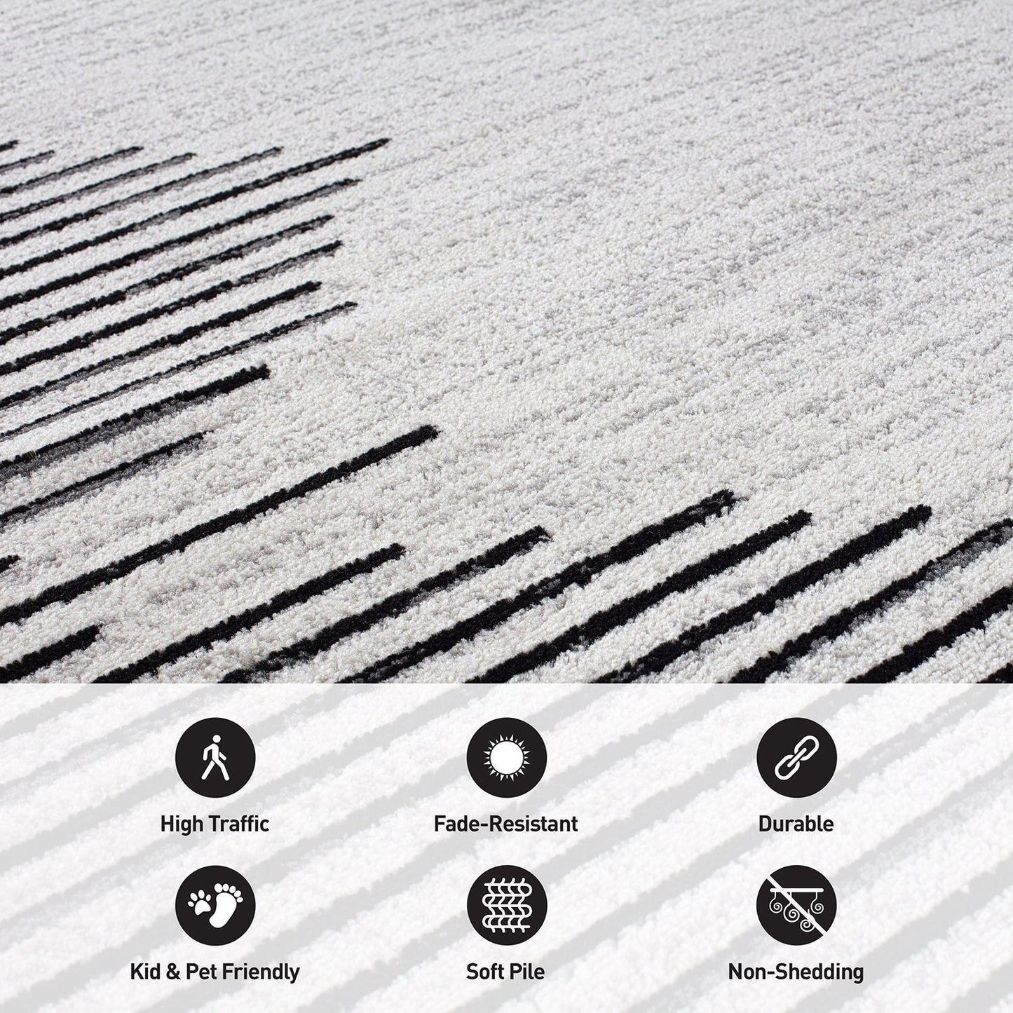 Bohemian Stripe Area Rug